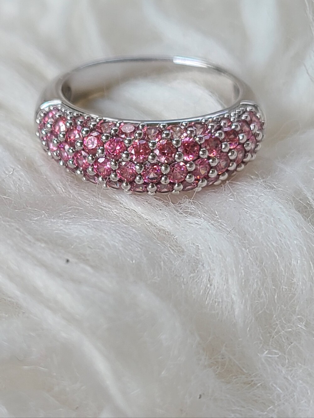 Swarovski Maeva Pink Crystal Ring-Size 55 -1062718 - Excellent Condition